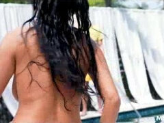 Big tits, Brunette, Busty, Cumshot, Facial, Latina, Milf, Wife