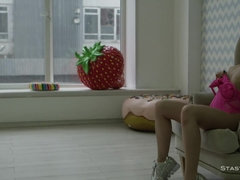 Amateur, Big tits, Brunette, Erotic, Masturbation, Pov, Softcore, Teen