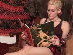 Nahaufnahme, Dildo, Fingern, Herrin, Muschi, Sklave, Eng, Titten