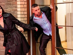 フェラチオ, 茶髪の, キス, なめる, オマンコ, 剃毛, ストッキング, ティーン