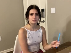 Una Colegiala Traviesa Con Mucha Calentura - Big ass 18yo brunette student in amateur POV hardcore