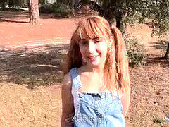 18, 素人, ヨーロピアン, 自然山雀, アウトドア, 公共, スペイン人, ティーン