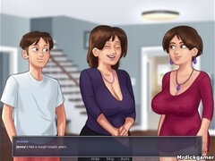 I hooked up with my sexy stepmom and her hottest friend during their vacation