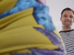 デカパイ, ブロンド, イく瞬間, Hd, キッチン, 熟年, 母, ストッキング