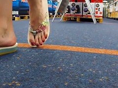 Voeten, Voeten fetish, Masturbatie, Moeder die ik wil neuken, Naakt, Openbaar, Alleen, Bekijker