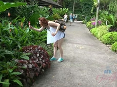 素人, 茶髪の, 毛深い, 手コキする, 下着, オイル, オマンコ, オッパイの