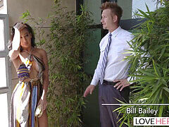 Sneaky foot fetish cuckold session with the real estate agent on LoveHerFeet