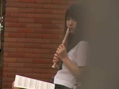 Asiático, Pareja, Japonés, Bragas