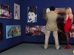 Big Tits Blonde MILF Georgie Lyall Face Fuck & Cum on Tits