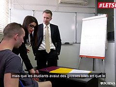 Valentina Nappi Kinky Big Ass Italian Teacher Gets Rough DP In School Threesome