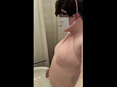 Amateur, Gorda, Gordita, Holandés, Divertido, Gay, Ducha, Solo