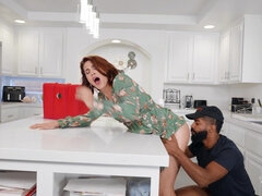 Incroyable, Chambre à dormir, Dingue, Queue, Pieds, Interracial, Seins naturels, Fessée