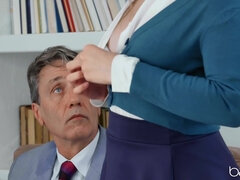 The Breeders: Part 3 - perfect 18yo brunette schoolgirl Gia Derza fucked in teachers office