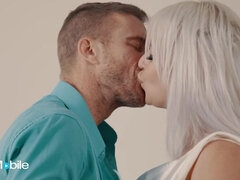 Chunky blonde MILF breathtaking sex video