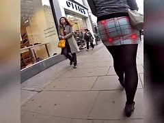 ブロンド, フェティッシュ, アウトドア, 穴開きパンティ, のぞき