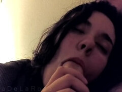 Amateur, Big ass, Blowjob, Brunette, Dick, Dorm, Sucking, Teen