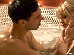 Pareja, Linda, Indio, Masaje