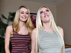 Big tits, Blonde, Blowjob, Hardcore, Pornstars, Threesome