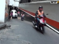 Anal, Cul, Brunette brune, Hôtel, Public