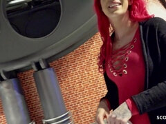 素人, デカパイ, ドイツ人, ハードコア, 現実, 赤毛, ラフ, ティーン