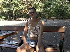 Anal, Chica, Mamada, Al aire libre, Pov, Tetas