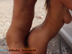 Leie, Grosser arsch, Grosse titten, Vollbusig, Milf, Im freien, Muschi, Titten