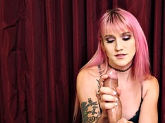 Tussi, Grosse titten, Blondine, Pummelig, Füsse, Masturbation, Transfrau, Solo