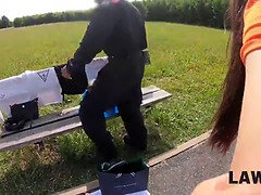 Law4k. magnificent chick was selling fake things and she gets sexually used for that