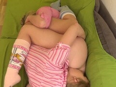 Européenne, Lesbienne, Chatte, Chaussettes