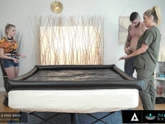 18, デカパイ, バック, Hd, なめる, マッサージ, 淫乱熟女, オッパイの