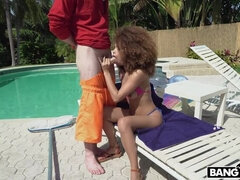 Cecilia Lion Seduces The Pool Guy