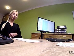 Beauté, Blonde, Sucer une bite, Tchèque, Hd, Masturbation, Bureau, Chatte