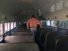 Tussi, Braunhaarige, Bus, Hardcore, Schulmädchen