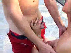 Anal, Faciale, Fille latino, Public