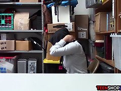 Arabe, Coulisses, Noire, Attrapée, Poilue, Hard, Bureau, Timide