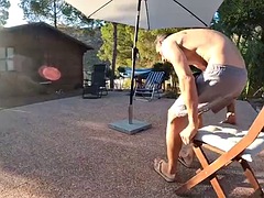 Amateur couple behind the porn camera