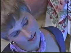 Groupe, Lesbienne, Léchez, Solarium, Plan cul à trois, Rétro ancien