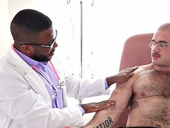 Noire, Médecin, Noir ébène, Fétiche, Massage, Masturbation, Muscle, Uniforme