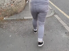 Unfall, Leie, Blondine, Fetisch, Hd, Jeans, Pissen, Öffentlich