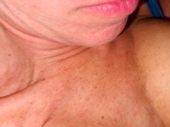 Corridas en la boca, pareja amateur, big tits milf