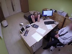 Brunette, Dick, Doggystyle, Handjob, Milf, Mom, Office, Stepmom