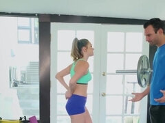 Chica, Verga grande, Rubia, Mamada, Gimnasio, Pajear, Hd, Estrella porno