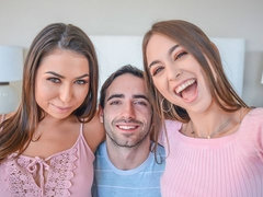 Pijpbeurt, Bruinharig, Extreem, 1 man 2 vrouwen, Handbeurt, Latijnse vrouw, Tiener, Trio