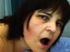 Pavla swallows cum after a hardcore fuck that has her tits bouncing