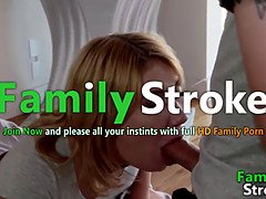 Stepibling in stockings gets naughty with each other's sweet ass and kinky fucking