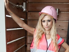 18, 素人, お尻, ブロンド, オナニー, ガリガリ, 一人, ストリッピング