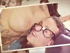 Tussi, Grosse titten, Blasen, Braunhaarige, Handjob, Lecken, Milf, Titten