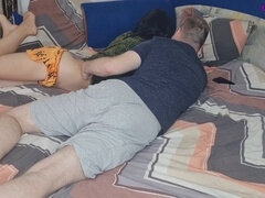 Cheating husband shares his smoking hot wife in a wild threesome with a young stud