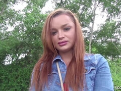 18 jaar, Lul, Sperma in gezicht, Duits, Hardcore, Orgasme, Roodharige vrouw, Spuiten