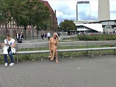 Blonde, Tchèque, Européenne, Allemand, De plein air, Public, Softcore, Adolescente